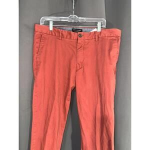 Banana Republic Fulton Skinny Chino Pants 36x32 Red Casual Stretch